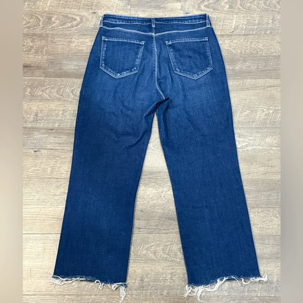 L'AGENCE Womens High-Rise Wide-Leg Cropped Jeans Size 29 Stretch